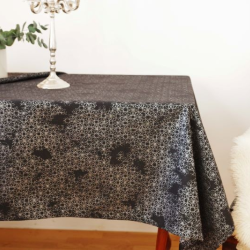 Tablecloth RECIFE v.1121, black-silver