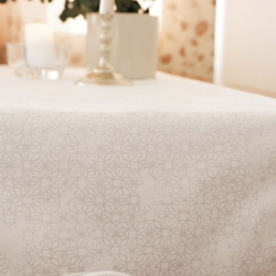 Table runner RECIFE v. 148, white-silver