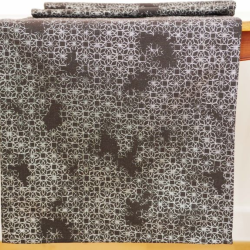 Table runner RECIFE v.1121, black-silver