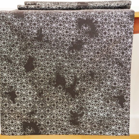 Table runner RECIFE v.1121, black-silver