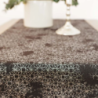 Table runner RECIFE v.1121, black-silver