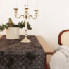 Table runner RECIFE v.1121, black-silver