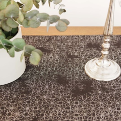 Table runner RECIFE v.1121, black-silver