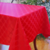 Tablecloth LOOP v.25, red, with Teflon treatment, custom size