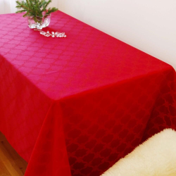 Tablecloth LOOP v.25, red, with Teflon treatment, custom size
