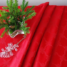Tablecloth LOOP v.25, red, with Teflon treatment, custom size