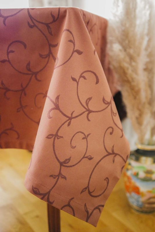 Tablecloth ACACIA, brown,...