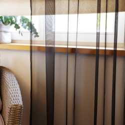 Sheer curtain RIVA v.12, black