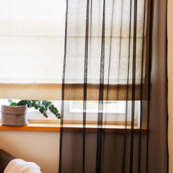 Sheer curtain RIVA v.12, black