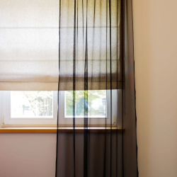 Sheer curtain RIVA v.12, black