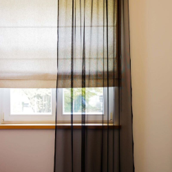 Tulle curtain RIVA v.12, black