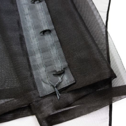 Sheer curtain RIVA v.12, black