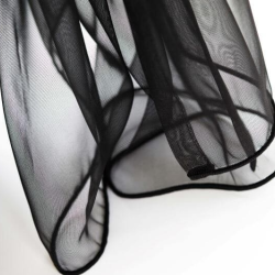 Tulle curtain RIVA v.12, black