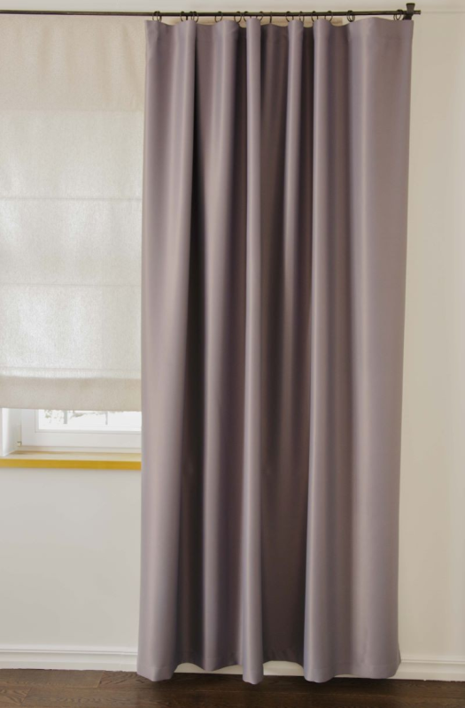 Dimout curtain SATEN v.907, grey