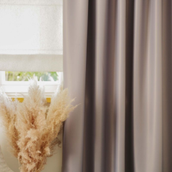 Dimout curtain SATEN v.907, grey