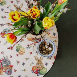 Tablecloth EGGS, round