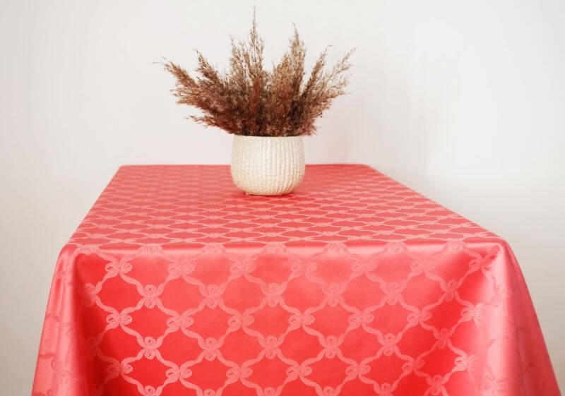 Tablecloth LOOP v.11, old pink, square, with Teflon treatment