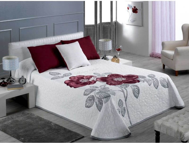 Bedspread ROSE v.13, fuchsia