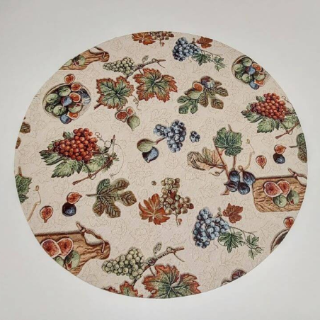 Tablecloth VIINAMARJAD, allover, round