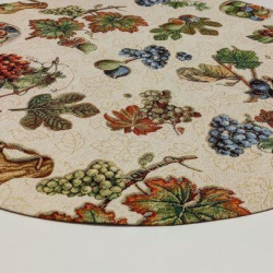 Tablecloth VIINAMARJAD, allover, round