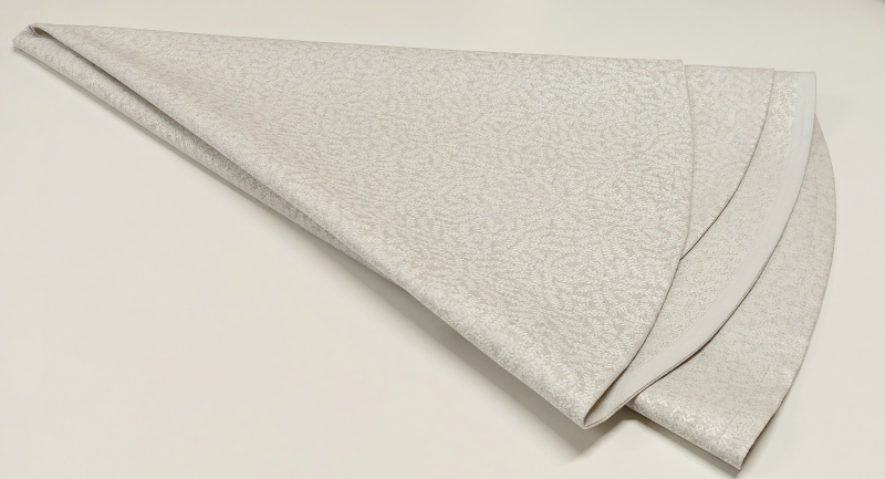 Tablecloth GAR v.148, light gray, round, with Teflon treatment