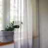 Sheer curtain LAURA 11101, v.31, grey