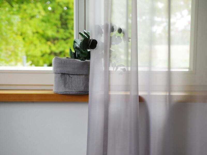 Sheer curtain LAURA 11101, v.31, grey