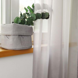 Sheer curtain LAURA 11101, v.31, grey