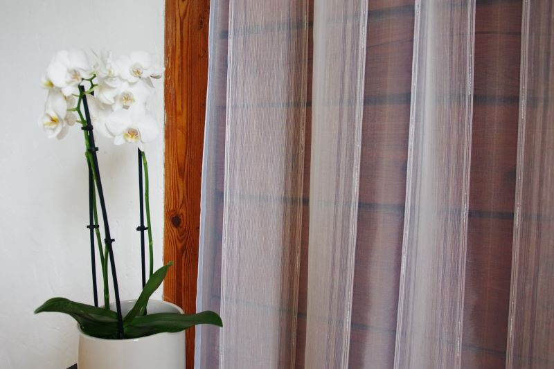 Sheer curtain BALTICO v.4, light blue