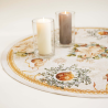 Christmas tablecloth CANDLE, round