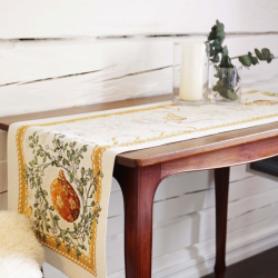 Christmas table runner CANDLE long