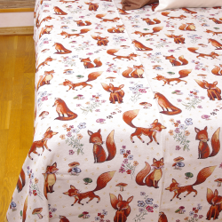 Bed cover FOXES