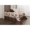 Bedspread ARBOLEDA V.4/ with striped VIENA V.110