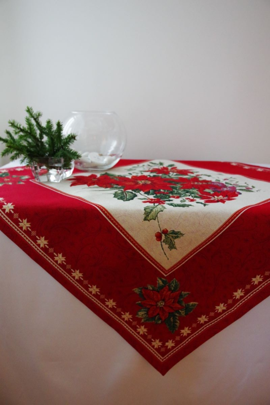 Christmas tablecloth ORNAMENT