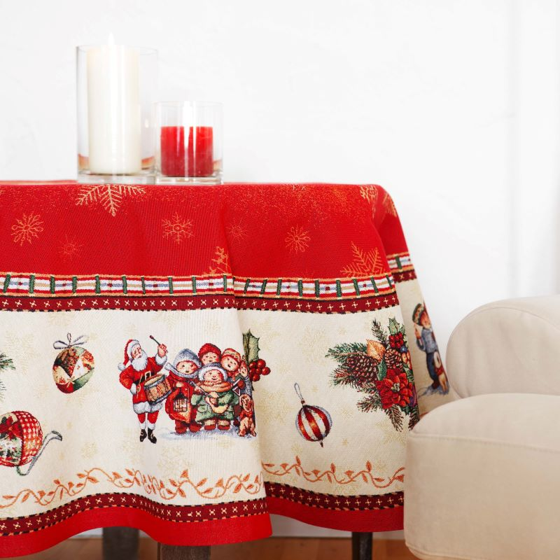 Christmas tablecloth FIDELITY v.1, round