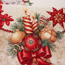 Christmas tablecloth GOLD, large