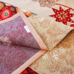 Christmas tablecloth GOLD, large