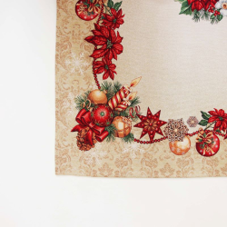 Christmas tablecloth GOLD, large