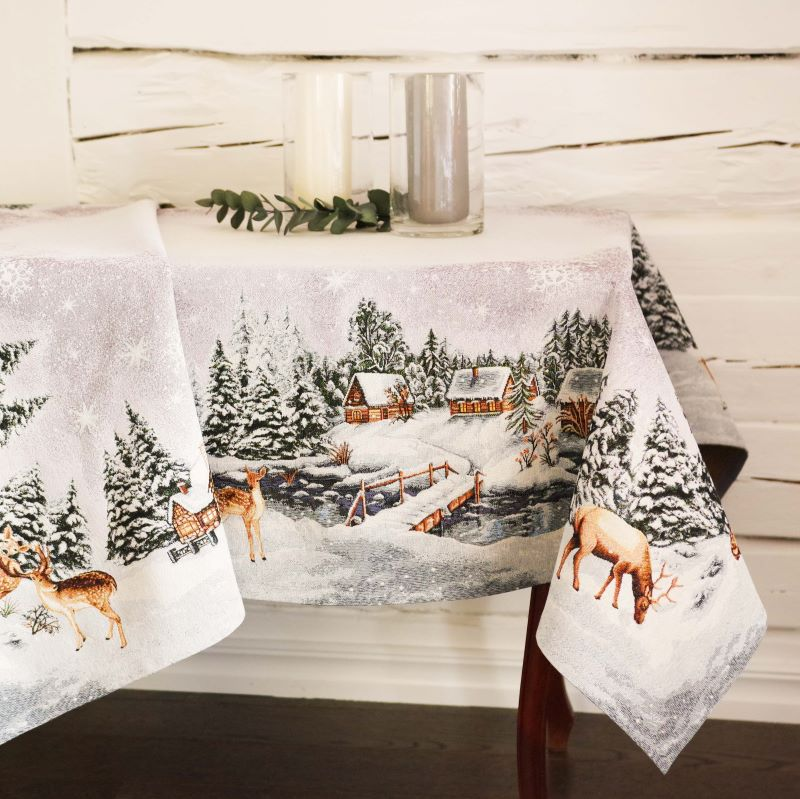 Christmas tablecloth WINTER, large