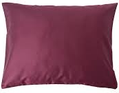 Pillowcase STANDARD 50x60cm, burgundy