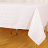 Tablecloth MAINS, rectangular, grey-beige