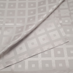 Tablecloth MAINS, rectangular, grey-beige