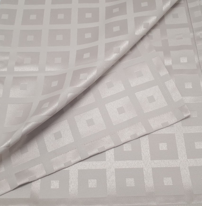 Tablecloth MAINS, rectangular, grey-beige