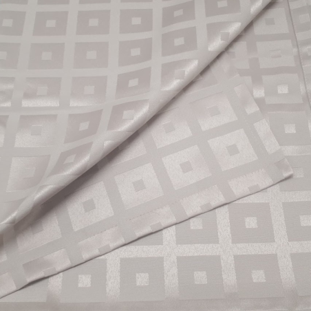 Tablecloth MAINS, rectangular, grey-beige