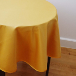 Tablecloth DANUBIO, round, yellow