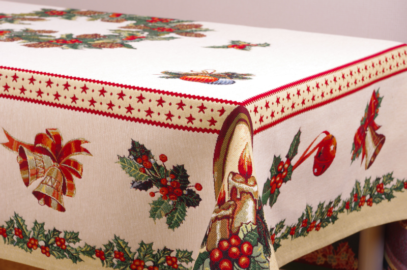 Christmas tablecloth HOLLY V.4