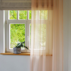 Tulle curtain LAURA 11101 v.11, peach