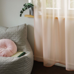 Tulle curtain LAURA 11101 v.11, peach