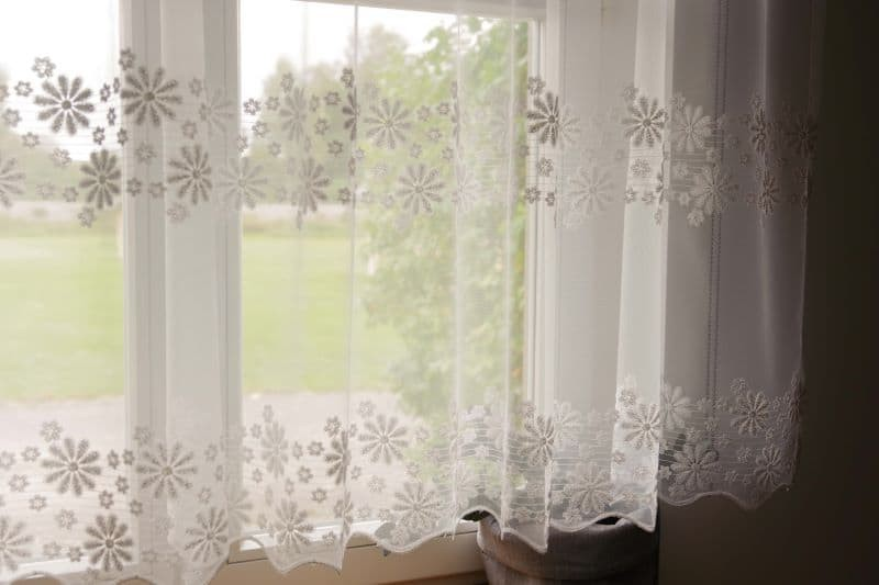Sheer curtain SÄDE 1801, long