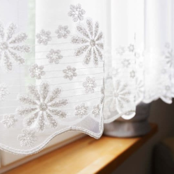 Sheer curtain SÄDE 1801, long